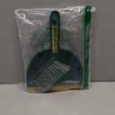 Small Broom and Dustpan Set, Dustpan and Brush Set, Small Brush and Dustpan Set, Hand Broom and Dustpan Set, Mini Handheld with Home, Desktop, Kitchen, pet (Green)