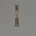 Metal Band Compatible with Apple Watch Bands for Women 40mm 41mm 42mm 38mm 44mm 45mm 46mm 49mm, Dressy Stainless Steel Link Bracelet, Designer Strap for iWatch Series 11/SE/10/9/8/7/6/5/4/3/2/1/Ultra (Starlight)