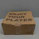 Homienly Plastic Dinner Plates, Wheat Straw Plates 11 Inch, Lightweight Unbreakable Plates Set of 8, Microwave Safe Plates, Deep Plates for Dinner - Beige