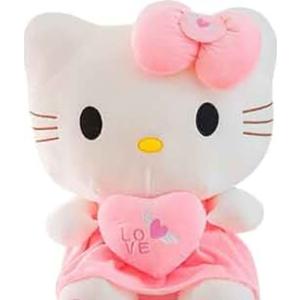 Kitty Plush  Collectible Kitty Plushie Cute Stuffed Animal Toy Adorable Kawaii Doll (Pink 30cm .)