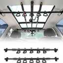 Hikeen Fishing Rod Holder for Car, Vehicle Fishing Pole Holder Roof Rack Inside,5 Rod Capacity, Heavy Duty Adjustable 29-48 Inch, Fishing Rod Carrier Pole Storage for SUV, Car