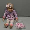 SCOM Baby Doll Girl, 18 inch Realistic Soft Body Baby Doll Real Life Cute Baby with Accessories for 3+ Year Old Gifts (Purple)