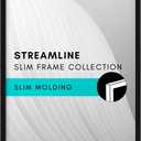 Americanflat 12x20 Picture Frame with Polished Plexiglass - Streamline Collection - Thin Border Picture Frame for Wall Display - Hanging Hardware Included - Black