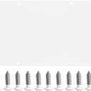 Door Metal Kick Plate 8x34 inches Aluminum Decorative Plates Protector for Doors, 18 Ga Thickness 8"x 34" (White)