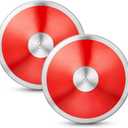 Wettarn 2 Pcs 1. 6 kg Sports Training Discus for Junior High School Students Teen Boys Girls Graduation Gifts for Discus Track and Field Discuses Track and Field Equipment Men Women (Red)