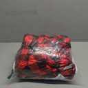 BBTO Vinyl Picnic Table Cover with Bench Covers 72 x 30 Inch Waterproof Outdoor Elastic Tablecloth for 6 ft Rectangle Tables Flannel Backed Washable Buffalo Plaid Tablecloth for Christmas