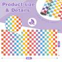24in x 60ft Fabric Gingham Bulletin Board Paper Roll, Pastel