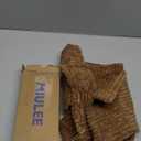 MIULEE Decorative Lumbar Throw Pillow Covers for Couch Bed Livingroom 12x20 Inch Set of 2 Brown Boho Accent Throw Pllows Broadside Striped Patchwork Soft Corduroy Pillowcases