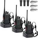 BAOFENG BF-888S Walkie Talkies Long Range for Adults with Earpieces,16 Channel Walkie Talky Rechargeable Handheld Radio for Cruise Hunting Skiing Two Way Radios (3Pack)