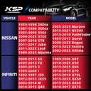 KSP 5x114.3 Wheel Spacers for Infinit G35 G37 FX35, 5X4.5(1 inch 4 pcs) Forged Spacer Fit Nissan 350Z 370Z, 25mm Thick M12x1.25 Thread Pitch 66.1mm Hub Bore Wheel Spacer for Altima Maxima