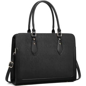 Laptop Bag for Women 15.6 Inch Work Tote Bag for Women,Leather Computer Bags Waterproof Tote Professional Briefcase,Large Capacity Business Office Bag for Work