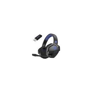 NUBWO Wireless Gaming Headset with Mic for Ps5 Ps4 PC, Zero Interference, 100Hour Battery AllDay Play, 23ms Sync​ for Fortnite & Call of Duty/FPS Gamers, Triple Mode All Devices Compatible  Blue