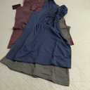 Felina Stretch Layering Womens Tank Top - Seamless Cotton Tank Top for Women, Workout Top (3-Pack) (Large, Grey Plum Vitage Indigo)