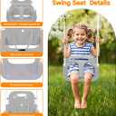 3-in-1 Toddler Swing Set, Foldable Baby Swing with Stand