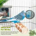 Skyygemm 2 Pieces Bird Chew Toy Wooden Foraging Toys for Birds Parrot Cork Stopper Toys Woodpecker Feeding Toy for Macaws, Small Parakeets, Conures, Budgies, Finches Conure Cockatiel