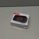 Timex Alarm Clock with Large Display, Digital Alarm Clock for Bedroom Includes 120V Universal Power Adapter (T121B - Black)