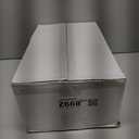 WDF 200PCS Ivory Scalloped Plastic Plates with Gold Rim - Fancy Disposable Plates - Include 100 Dinner & 100 Dessert Cream Plastic Plate for Party - Heavy Duty Plate for Wedding/ Bridal Showers