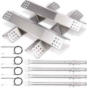 Grill Replacement Parts for Monument 24367, 35633, 17842, 24633, 41847NG 4 Burner Gas Grills, Grill Burner, Heat Plate, Igniter for Kitchen aid 720-0954, Monument 6 Burner 77352 77352MB 77352-MB