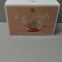 NCVI Electric Breast Pump 8782, Portable Hospital-Grade Double Pump with 4 Modes & 9 Levels, Anti-Backflow, Rechargeable Quiet Breastfeeding Pump for Efficient Comfortable Use at Home, Work or Travel (10 Piece Set, Pink)