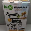 Hugo Mobility Sidekick Foldable Rollator Walker with Seat, Blueberry