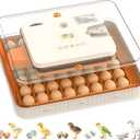 Incubator for Hatching Eggs, 56 Eggs Incubator with Automatic Egg Turning and Humidity Control, Auto Temperature Control, LED Egg Candler, Hatch Days Setting, for Chicken, Duck, Goose, Quail, Parrot