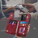 DJDUCK Designed for iPhone 16 Pro Max Case Wallet with Card Holder, [Magnetic Clasp Cover] [RFID Blocking Leather Protection] Shockproof Women Men Cases 6.9 Inch for Apple 16 Pro Max Bright Blue