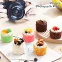 6 Pack Fake Cupcakes, Artificial Cupcakes for Display, Faux Cake Dcor, Realistic Fake Artificial Food for Display, Fake Desserts Pastries for Decoration