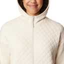 Columbia Women's Hart Mountain Quilted Hooded Full Zip (Chalk)