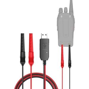 Walkie-Talkie USB Charger - Compatible with Baofeng UV-5R, UV-82, and BF-888S Two-Way Radio transceivers. Charging Clip with Indicator Light (3.7V-7.4V) - 2 Packs