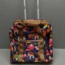 Lily Bloom Design Pattern Carry on Bag Wheeled Cabin Tote (Elephant Rain)