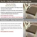 Pro Fit Dining Chair Seat Covers (Chocolate, Set of 2) – Full-Cover Stretch Slip Covers with Rear Flap and Thick Jacquard Texture, Elastic Seat Protectors, Machine Washable for Kitchen Use