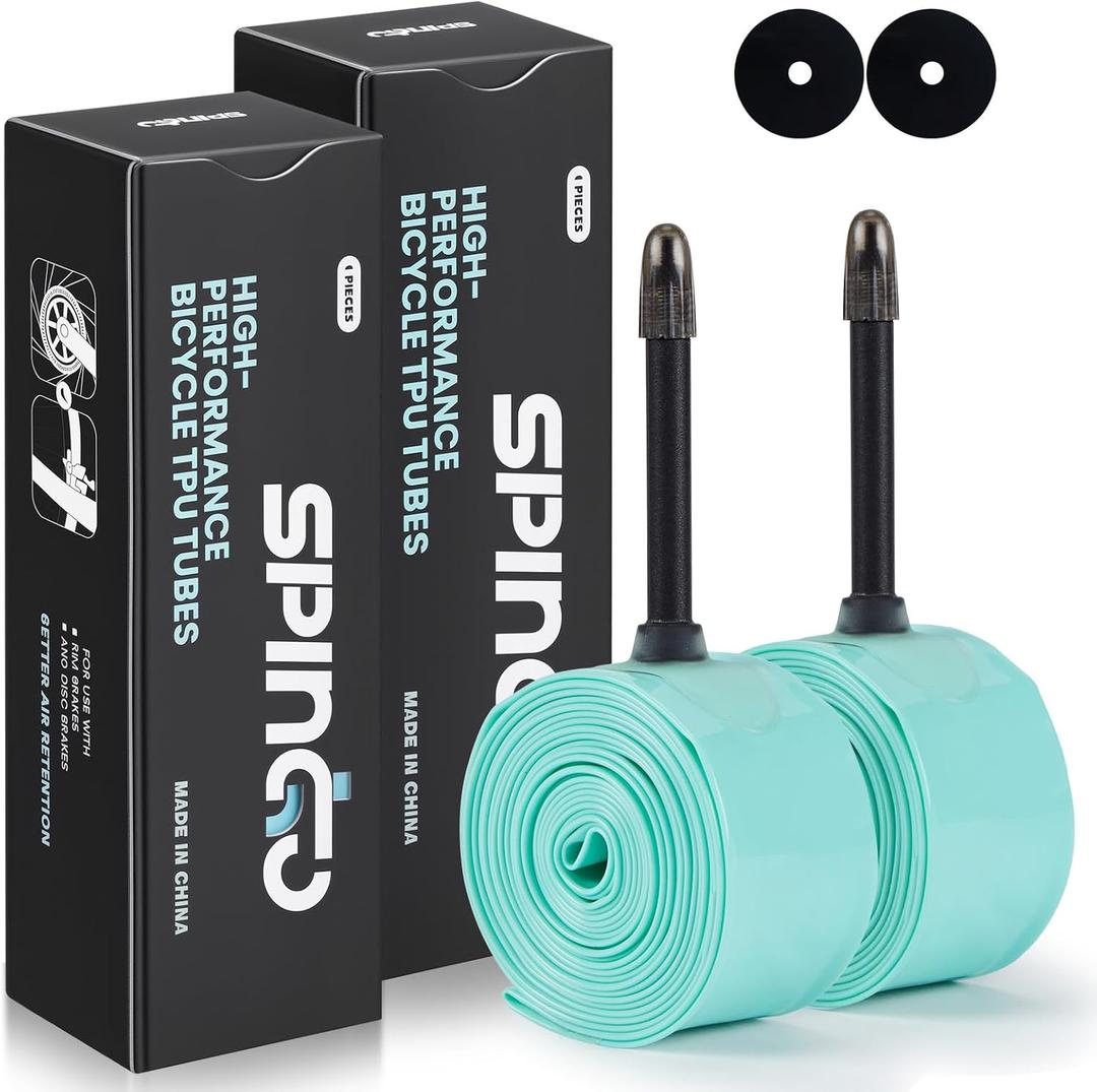 TPU Inner Tube 700C x 23C-32C 2-Pack with 48mm/60mm/80mm Presta Valves, ‌Ultralight TPU Tubes 700C for Road Bike TPU Inner Tube Portable Spare Tire for Training and Cycling