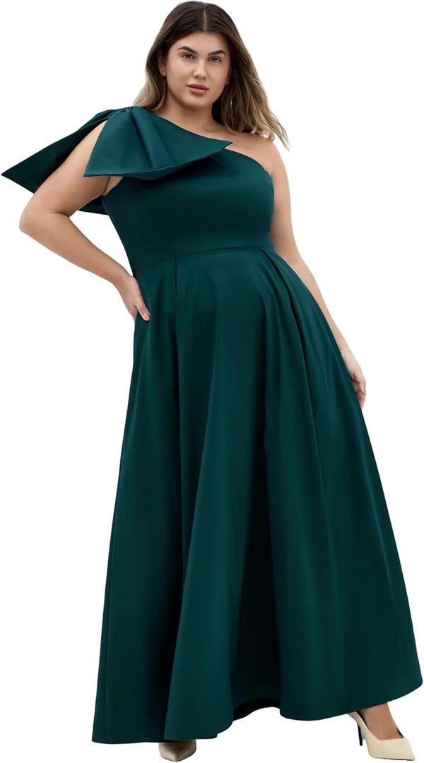 City Chic Women's Plus Size Maxi Cocktail Dress - Crawford (Green, S)