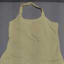 Womens Tank Tops Sexy Halter Neck Going Out Tops Summer 2026 Trendy Backless Workout Shirts Sleeveless Y2k Clothes (Yellow, M)