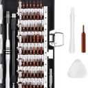Syntus Precision Screwdriver Set, 63 in 1 with 57 Bits Screwdriver Kit, Magnetic Driver Electronics Repair Tool Kit for iPhone, Tablet, Macbook, Xbox, Cellphone, PC, Game Console, Black