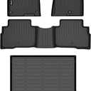 All Weather Floor Mats & Cargo Liner for 2026 Kia Sportage Hybrid (Not PHEV) Full Set Floor Liners Accessories, Black