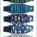 5 Pack Dog Diapers Male, Premium Belly Bands for Male Dogs, High Absorbing Male Dog Pee Wraps for Doggie in Incontinence or Excitable Urination and Training S