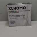 White Bathroom Set, White Bathroom Accessories Set with Trash Can, 2PCS Soap Dispensers, Soap Dish, Toothbrush Holder, Toothbrush Cup,Toilet Brush, Tray and Qtip Holders for Bathroom Decor