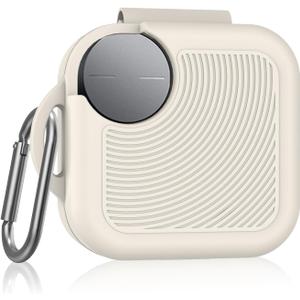 for CMF Buds 2 Plus/CMF Buds 2 / CMF Buds Pro 2 Case Cover, Soft Silicone Protective Earbuds Case, Headphones Case with Carabiner Accessories Set(White)