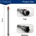 ATXKXE Extension Wands Tube Compatible with Dyson V12 Detect Slim, V10 Digital Slim Cordless Vacuum Cleaner, Extension Vacuum Replacement Parts Fit for Dyson, Gray