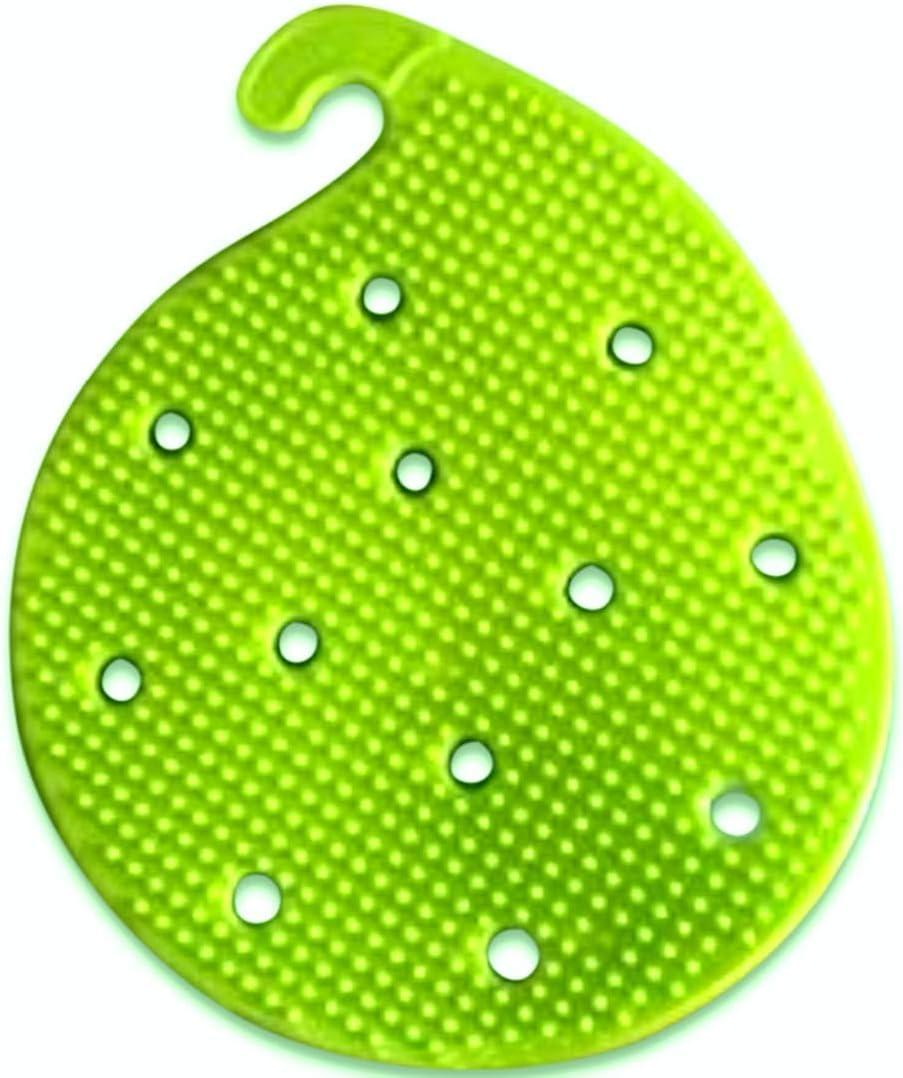Vegetable Scrubber Brush : Double Sided Fruit and Vegetable Scrubber - Multi Use: Potato Scrubber - Carrot Brush - Trivet - Jar Opener by Cestari Kitchen