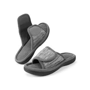 RockDove Women's Adjustable Wrap Memory Foam Slide Slipper size US 7-8  Medium