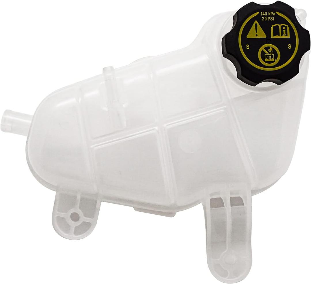 X4XZ Front Engine Coolant Reservoir Radiator Expansion Tank for Chevrolet Chevy Sonic 2012-2019 603-386 (White, L)