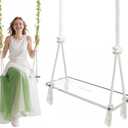 Transparent Acrylic Swing Adjustable Rope Tree Swing Set for Kids & Adults 550 lbs Load Capacity Non-Slip Thickening Playground Swing Set Accessories Ideal for Indoor & Outdoor