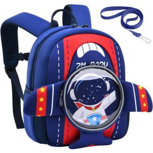 Padgene Toddler Backpacks Kids Preschool Backpack Waterproof Neoprene Animal Schoolbag Lunch backpack 3D Cartoon Mini Travel Bag for Boys Girls Ages 3-5