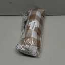 2 Pack Khaki Gingham Tablecloth, 54 x 108 Inches Khaki and White Checkered Tablecloths Plastic Table Cloth Disposable Picnic Tablecovers for Rectangle Table