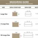 MYSKY HOME Boho Couch Cover Beige Sofa Covers with White Tassel Farmhouse Sofa Slipcover Simple Couch Protector for Dogs Chenille Sectional Couch Covers L Shaped Couch Cushion Covers, 91"x 134"
