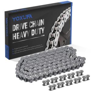 YOXUFA 420 Chain 102 Links for CRF50 XR50 PW80 SSR Tao Tao Coolster 110cc 125cc Pit Dirt Bike 4 Wheeler ATV Quad Kazuma Baja Ice Bear Lifan Kayo NST SDG 50cc 70cc 90cc Go Kart Motorcycle Parts