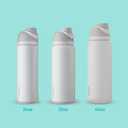 Owala FreeSip Insulated Stainless Steel Water Bottle with Straw, BPA-Free Sports Water Bottle, Great for Travel, 40 Oz, Very, Very Dark