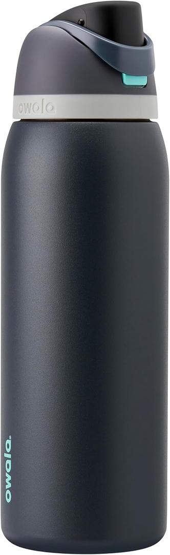 Owala FreeSip Insulated Stainless Steel Water Bottle with Straw for Sports and Travel, BPA-Free, 40oz, Foggy Tide